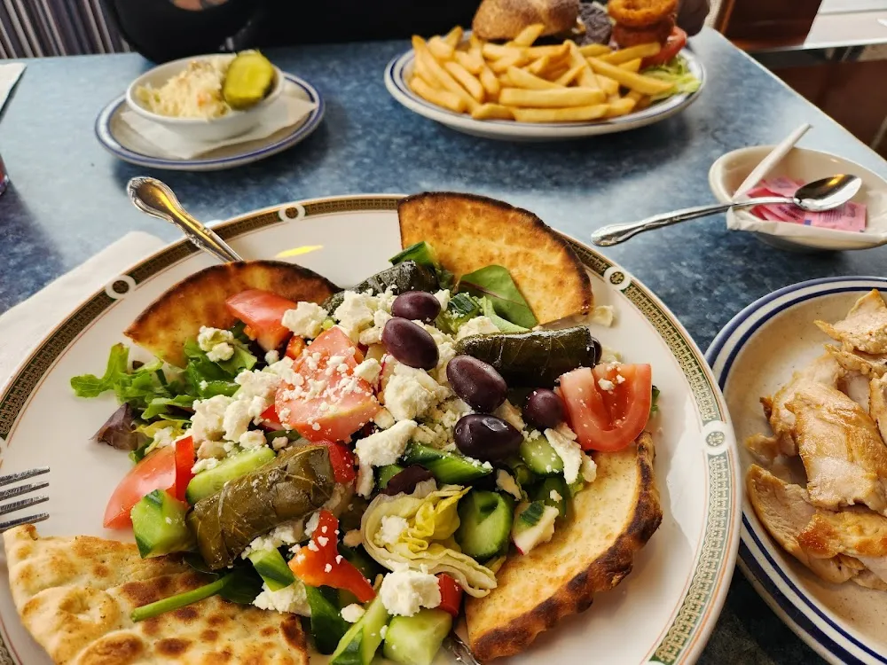 Greek Salad with Grill Chicken on the Side